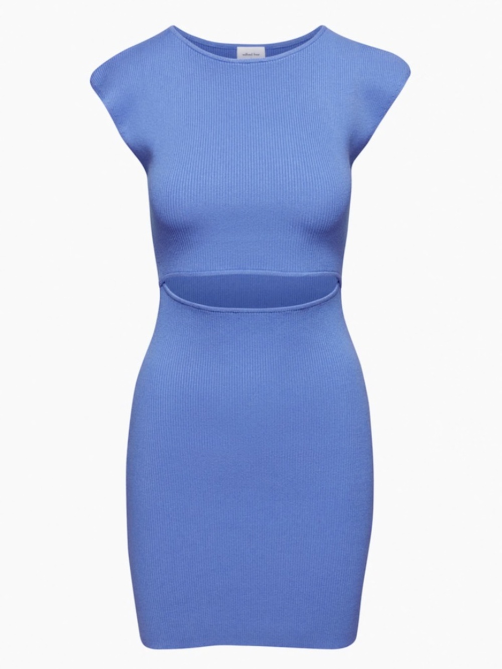Aritzia Wilfred Free Ribbed Cut Out Mini Dress